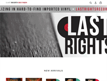 Tablet Screenshot of lastrightsrecords.com